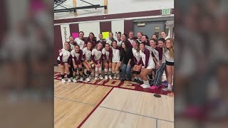 Selena Gomez attends high school volleyball game in Colorado [upl. by Etireugram]