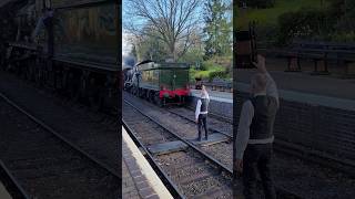 Token Handover  4930 Hagley Hall  SVR Spring Steam Gala 2023 [upl. by Wsan]