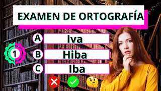 Examen de Ortografía✅ ¿Podrás responder las 38 preguntas🤔 ortografía testdeculturageneral quiz [upl. by Odine]