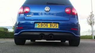 Volkswagen Golf R32 MK5 Exhaust Sound by Calvins Car Diary [upl. by Minni]