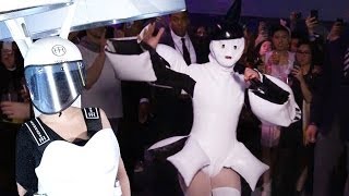 Lady Gaga Debuts Volantis quotFlying Dressquot at ArtRave ARTPOP Album Release Party [upl. by Hamilah]