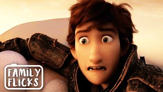 Hiccup Saves Toothless  How To Train Your Dragon 3 2019  Family Flicks [upl. by Ellenhoj]