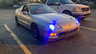 Skunk 2 exhaust sound Acura Integra [upl. by Oidgime]