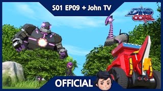 Official DinoCore amp John TV  Tyranno in danger  3D  Dinosaur Animation  Season 1 Episode 9 [upl. by Danielson245]