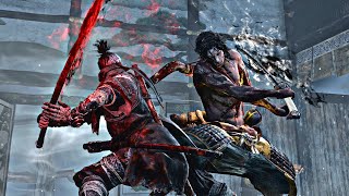 Sekiro  quotFor the Sake of Ashinaquot  Ultimate Genichiro  No HUD Boss Fight [upl. by Esirehs]