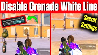 How to disable show throwable trajectory line in bgmi  bgmi me grenade line kaise hataye  bgmi [upl. by Ehling]