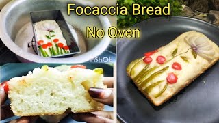 Best Focaccia Bread At Home Easy Baking Recipe Without Oven YZ Bakes [upl. by Glialentn367]