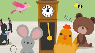 【Hickory Dickory Dock】ヒッコリーディッコリードック♪ 英語のうた♪ ヒコリディコリドック ♪ nursery rhyme♪ hickory dickory dock lyrics [upl. by Akeret]