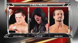 Kyle OReilly vs AJ Styles vs Adam Cole  ROH 10312015  FULL MATCH [upl. by Llenrep]