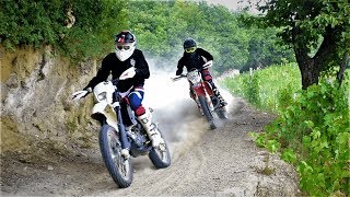 KTM vs HUSQVARNA Ktm exc 300 vs Husqvarna wr 125 [upl. by Elirpa]