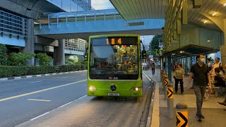 SMRT Buses MercedesBenz OC500LE Batch 2 SMB72C on Service 184 [upl. by Januisz]