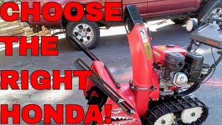 HOW TO Choose BEST Honda Snowblower [upl. by Almeeta]