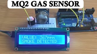 How TO USE MQ2 GAS SENSOR WITH ARDUINO FOR SMOKE DETECTION [upl. by Pedaiah13]