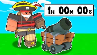 Can I learn PIRATE DAVEY in 1 Hour Roblox Bedwars [upl. by Broeker557]