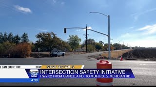 Caltrans installing traffic lights at intersection of Highway 32 and Meridian Road to improve safety [upl. by Wiseman]