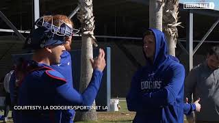 2023 Dodgers Spring Training Julio Urías Max Muncy Chris Taylor amp more work out on report day [upl. by Mafala]