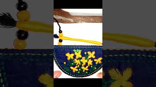 Embroidery golar set embroidery golar handmadejewelry artandcraft trending viralshort [upl. by Medlin]