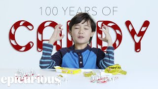 Kids Try 100 Years of Candy From 1900 to 2000 [upl. by Nosnah]