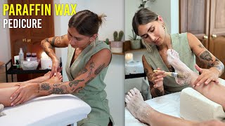 Relaxing Luxury Paraffin Wax Pedicure Tutorial [upl. by Ecyned]