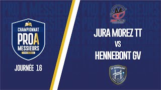 PRO A MESSIEURS  J16  JURA MOREZ vs HENNEBONT GV [upl. by Andrade]