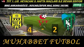 MKE ANKARAGÜCÜ 42 KOCAELİSPOR MAÇ SONU YAYINI [upl. by Valley80]