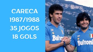 CARECA GOLS NAPOLI  19871988 [upl. by Hamilah]