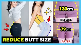 BEST EXERCISES TO REDUCE BUTT SIZE  LOSE BUTT FAT FIRM BUTT GET SMALL amp SLIM BUTT AT HOME FAST [upl. by Sylvan]