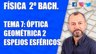 Óptica geométrica 2  Tema 7  Física 2 Bachillerato  Formación imágenes en espejos esféricos [upl. by Nnayar]