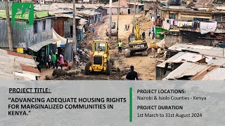 Advancing adequate housing rights for marginalized communities in Kenya [upl. by Iy]