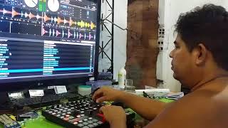 Teste da Controladora Novation do Dj Carlos de Marabá [upl. by Jaala736]