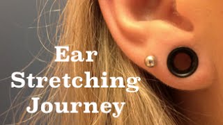 My Ear Stretching Journey 14g to 2g [upl. by Goddart]