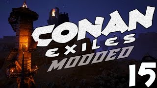 BUILDING THE STONEBRICK LIGHTHOUSE  Pt1  Conan Exiles Multiplayer Gameplay S2E15 [upl. by Gader]