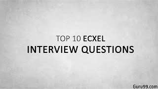 Top 5 Excel Interview Questions and Answers ☑️ [upl. by Aicilla]