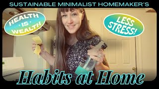 Sustainable Minimalist Homemaker Shares Daily Habits  Cleaning  Storage  Lifestyle [upl. by Nhtanhoj]