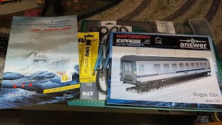 UNBOXING modele kartonowe Wagon osobowy 154A Torpedowiec ORP Podhalanin akcesoria modelarskie [upl. by Seldan914]