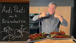 Antipasti mit Bruschetta  Der italienische Klassiker  Das schnelle Gericht [upl. by Terryn]