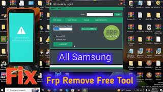 Samsung All Mobile Frp Remove Free Tool [upl. by Ecirehc]