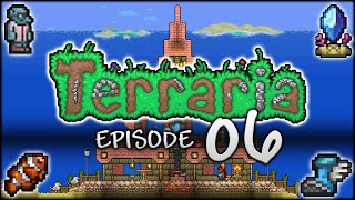 Lets Play Terraria  Our Terraria pylon and fishing empire BEGINS Episode 6 [upl. by Mil507]