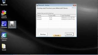 Minecraft  Backup amp Restore your saves [upl. by Naerb]