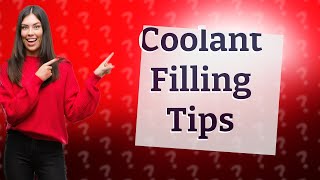 How to fill coolant from empty [upl. by Agata]