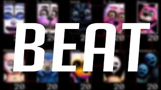 Sister Location 1020 Golden Freddy Mode Very Hard BEAT [upl. by Chee]