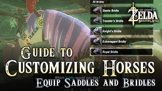 Guide Equip Saddles and Bridles on Horses The Legend of Zelda Breath of the Wild [upl. by Korb]