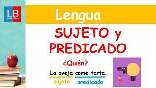 SUJETO y PREDICADO para niños ✔👩‍🏫 PRIMARIA [upl. by Cocks968]