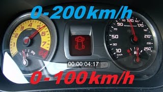 CLIO 3 RS 2 203hp ORIGINE 0200kmh 0100kmh Reprise [upl. by Cullin870]