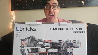 UBricks E1001 Liebherr 11200 Awkward Unboxing Video Mould King NOW FOR SALE [upl. by Lorena]