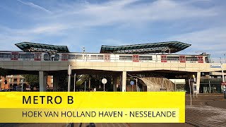 Classic Cabinerit  Metro Rotterdam  Lijn B Hoek van Holland Haven  Nesselande [upl. by Ggerk400]