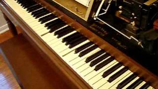 Old Piano Roll Blues on Musette player piano [upl. by Annaek]