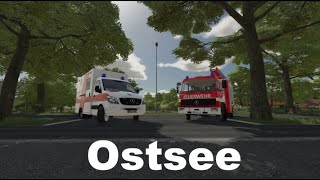 Ls22 StrohHeulager in Brand 🚒Einsatz für die Ostseefeuerwehr 🚒 [upl. by Diley]