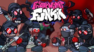 All Madness Combat Mods In fnf Pt2 madnesscombat hank fnf [upl. by Yenrab]