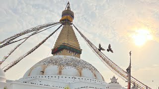 Exploring Boudhanath Stupafamily tripKathmanduNepal🙏💐 [upl. by Ajssatan]